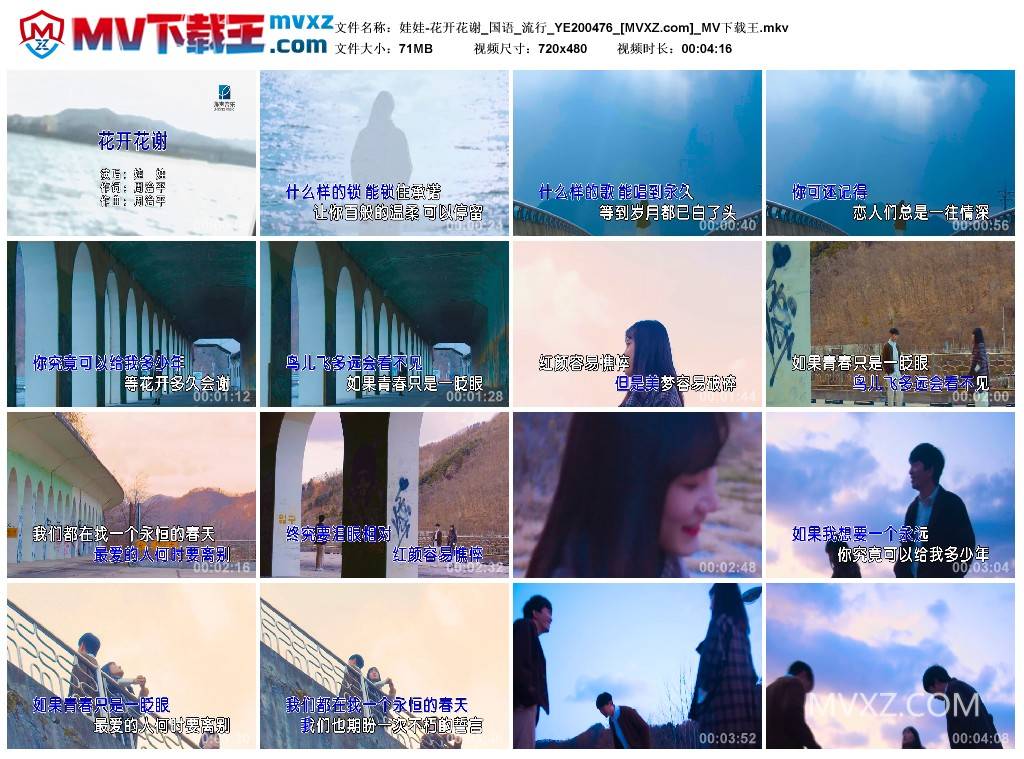 娃娃-花开花谢_国语_流行_YE200476